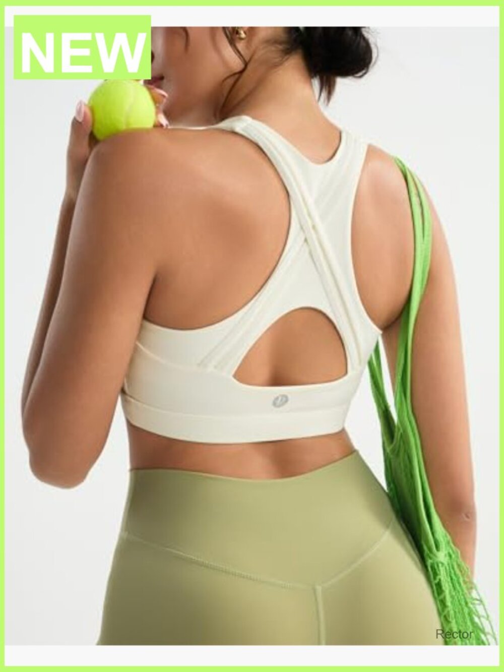 High Impact Sports Bra Racerback High Support Running Bra Workout Bra - Picture 5 of 7